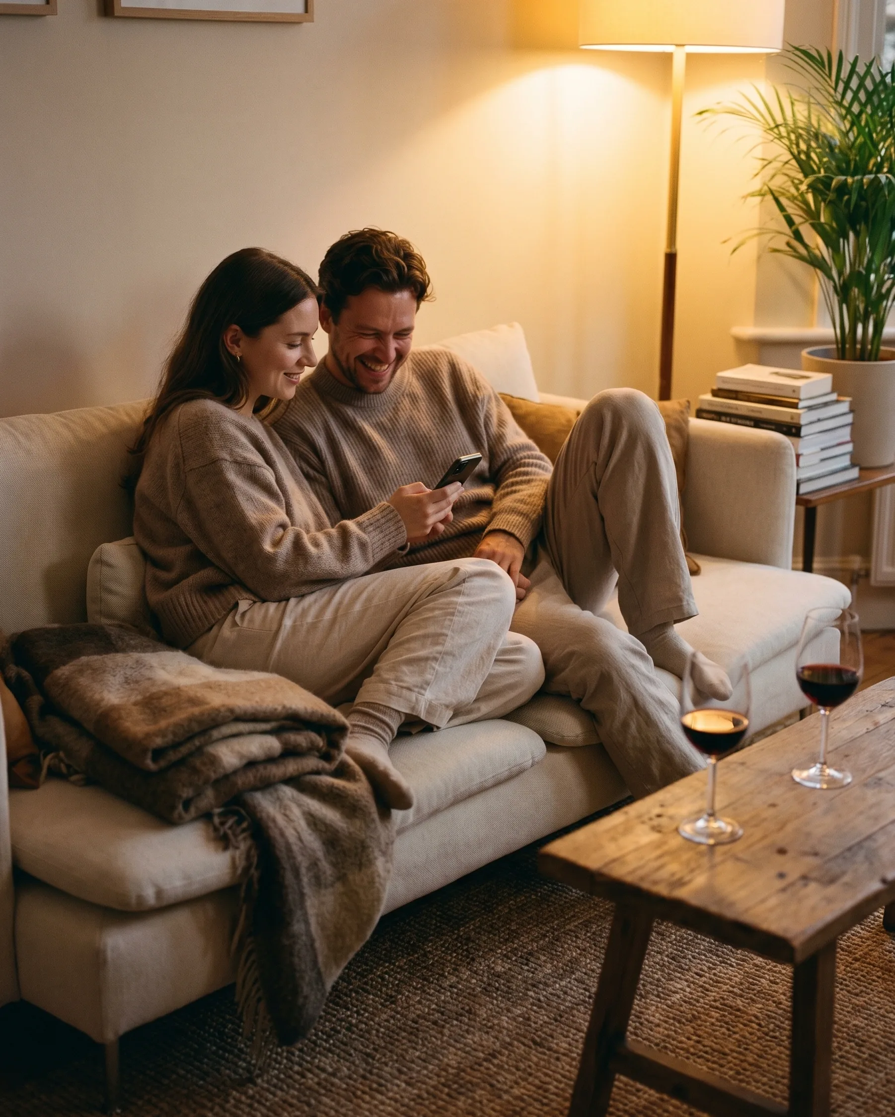 Couple on the sofa